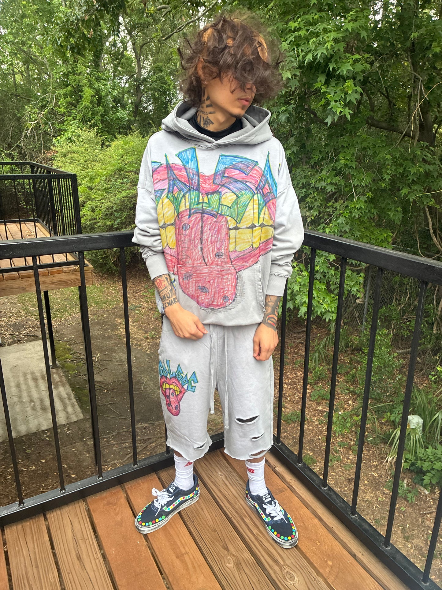 $100 5of5 !SIZE SMALL! Grey Mouth Sets