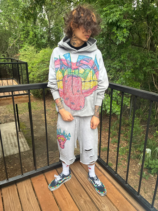 $100 5of5 !SIZE SMALL! Grey Mouth Sets